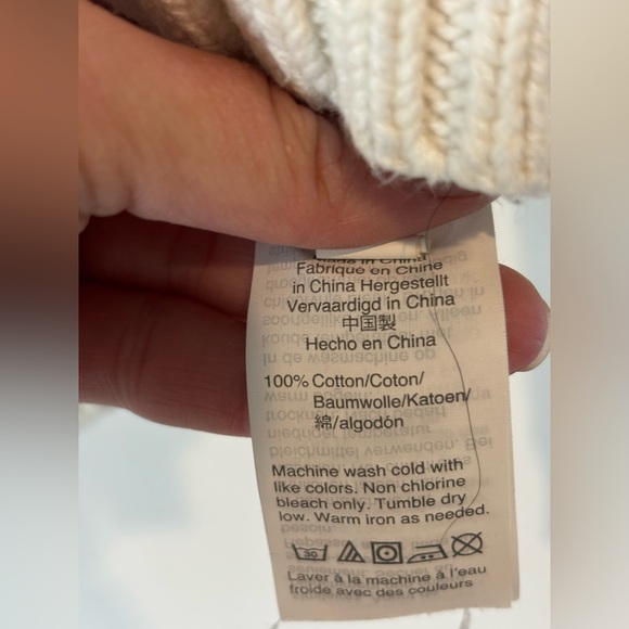 J. Crew Mercantile Small Knitted Long Sleeve Sweater Red Blue Casual 100% Cotton - Picture 4 of 7